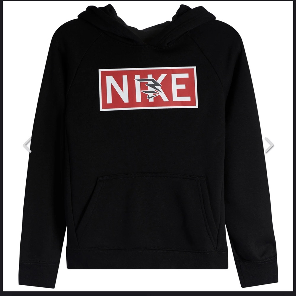 BOYS - NWT Nike Black Hoodie with Red Logo